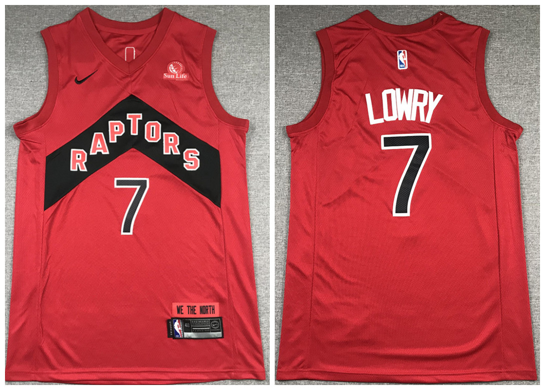 Men's Toronto Raptors #7 Kyle Lowry Red 2020/21 NBA Icon Swingman Stitched Jersey
